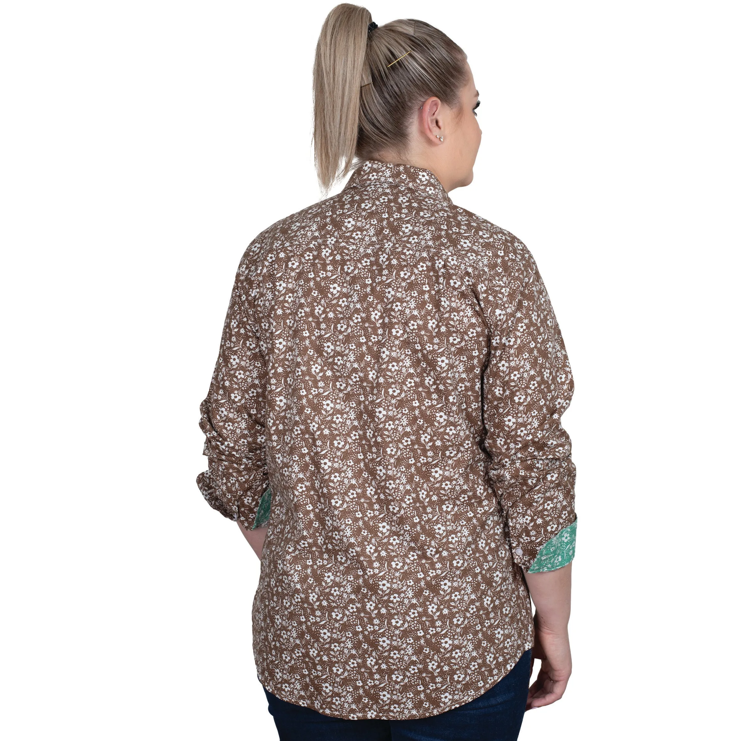 Women's Abbey Full Button Print Workshirt