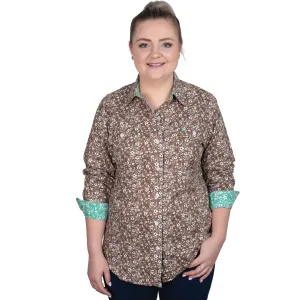 Women's Abbey Full Button Print Workshirt