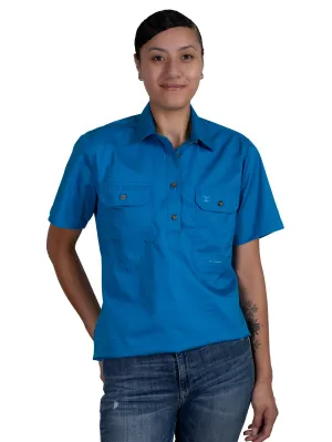 Women's - Evie - Half Button Short Sleeve