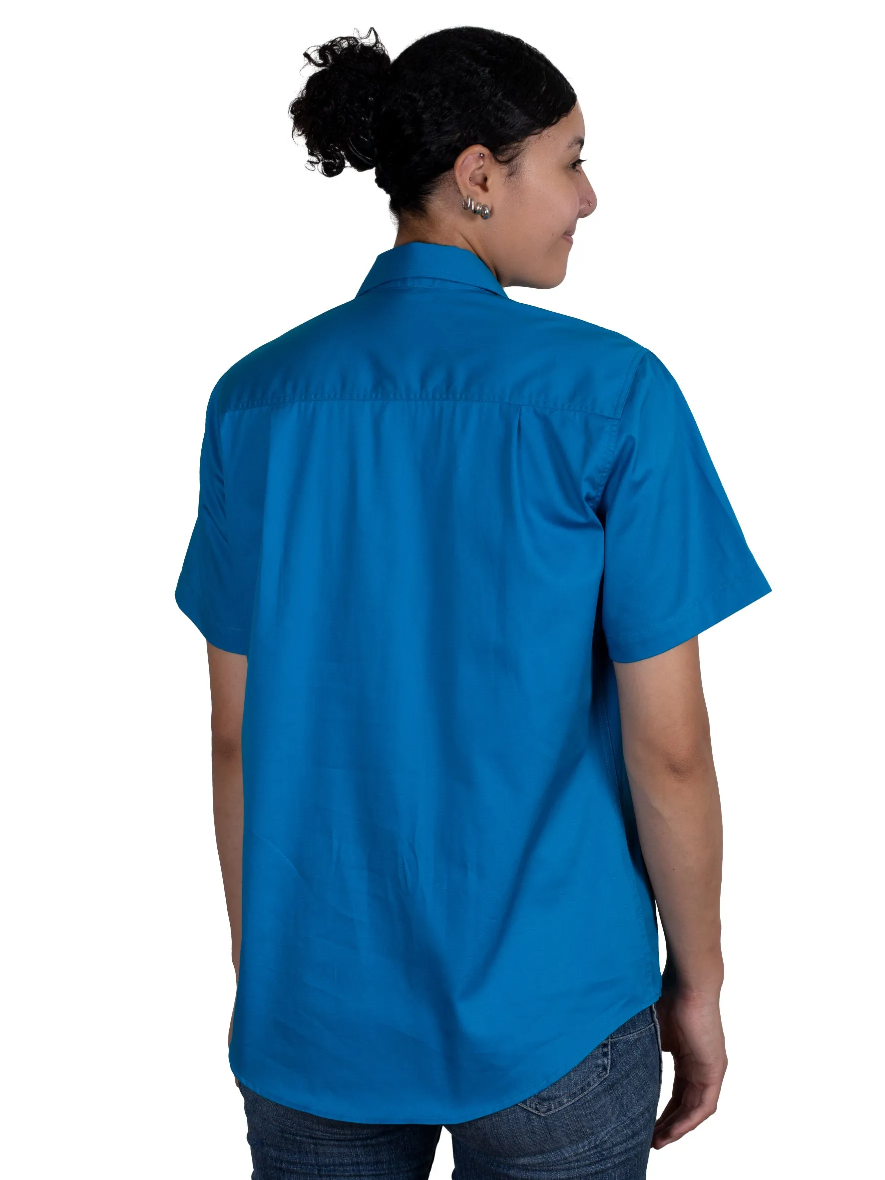 Women's - Evie - Half Button Short Sleeve