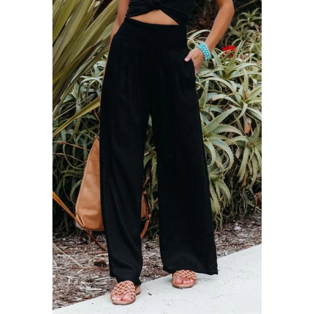 Women's High Waisted Beach Pants | Wide Leg