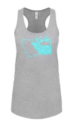 Womens MT Elk Racerback Tank