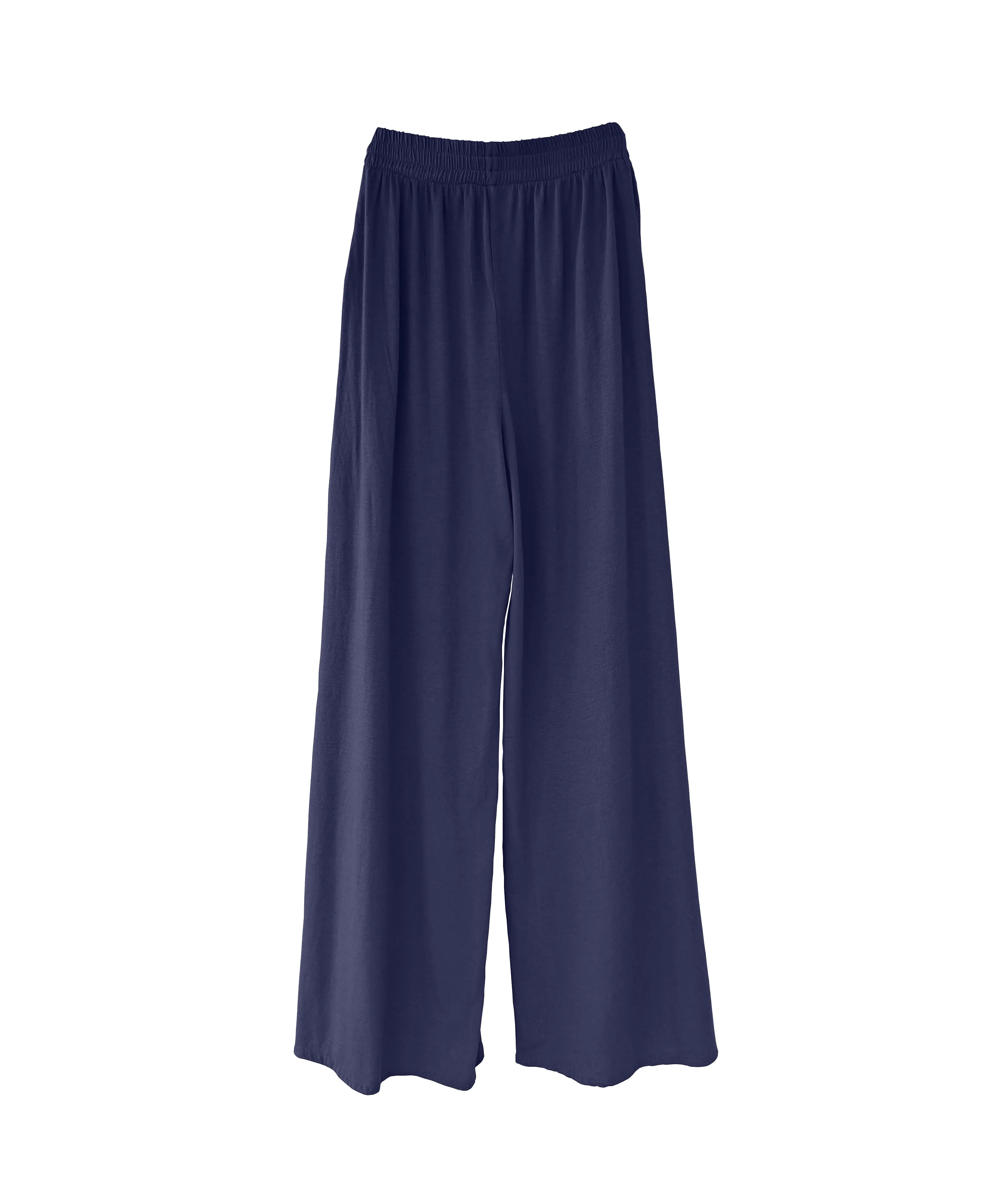 Women's Wide-Leg Pants in Butter Soft Cotton/Modal