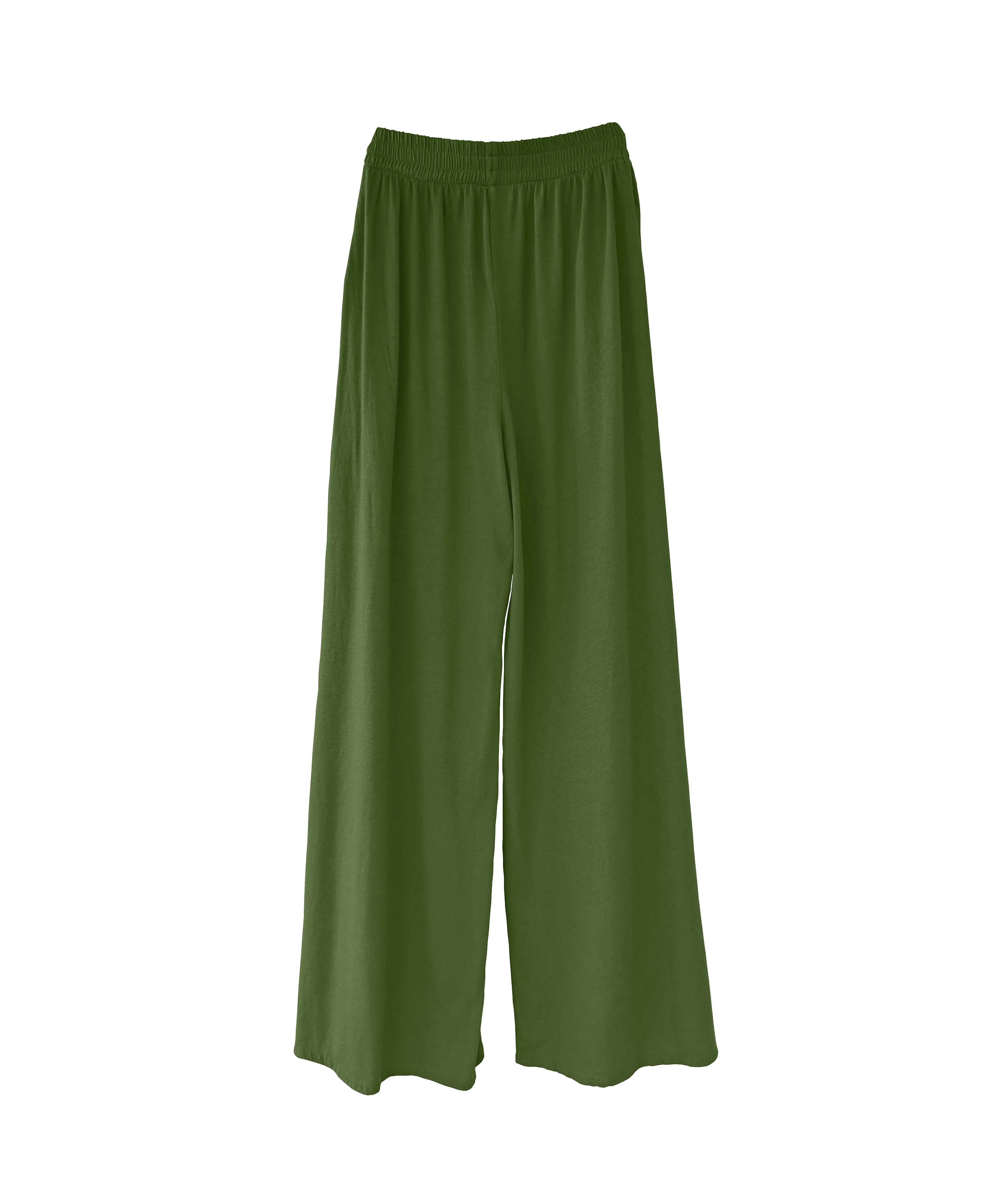 Women's Wide-Leg Pants in Butter Soft Cotton/Modal