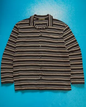 Woven Striped Overshirt (M~L)