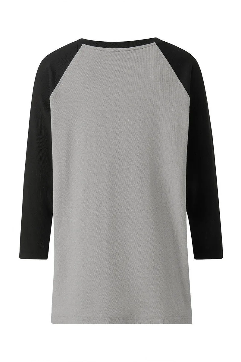 WR3344 Star Long Sleeve Sweatshirt Top