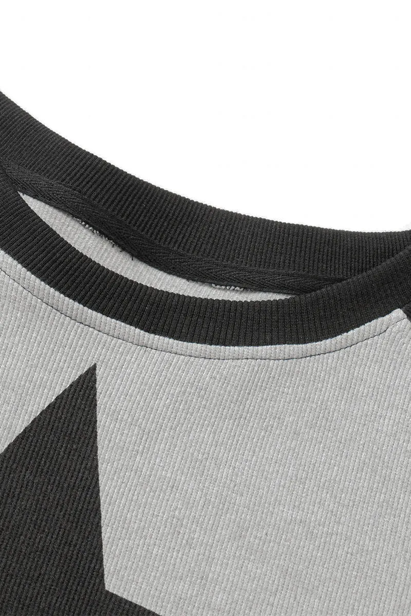 WR3344 Star Long Sleeve Sweatshirt Top