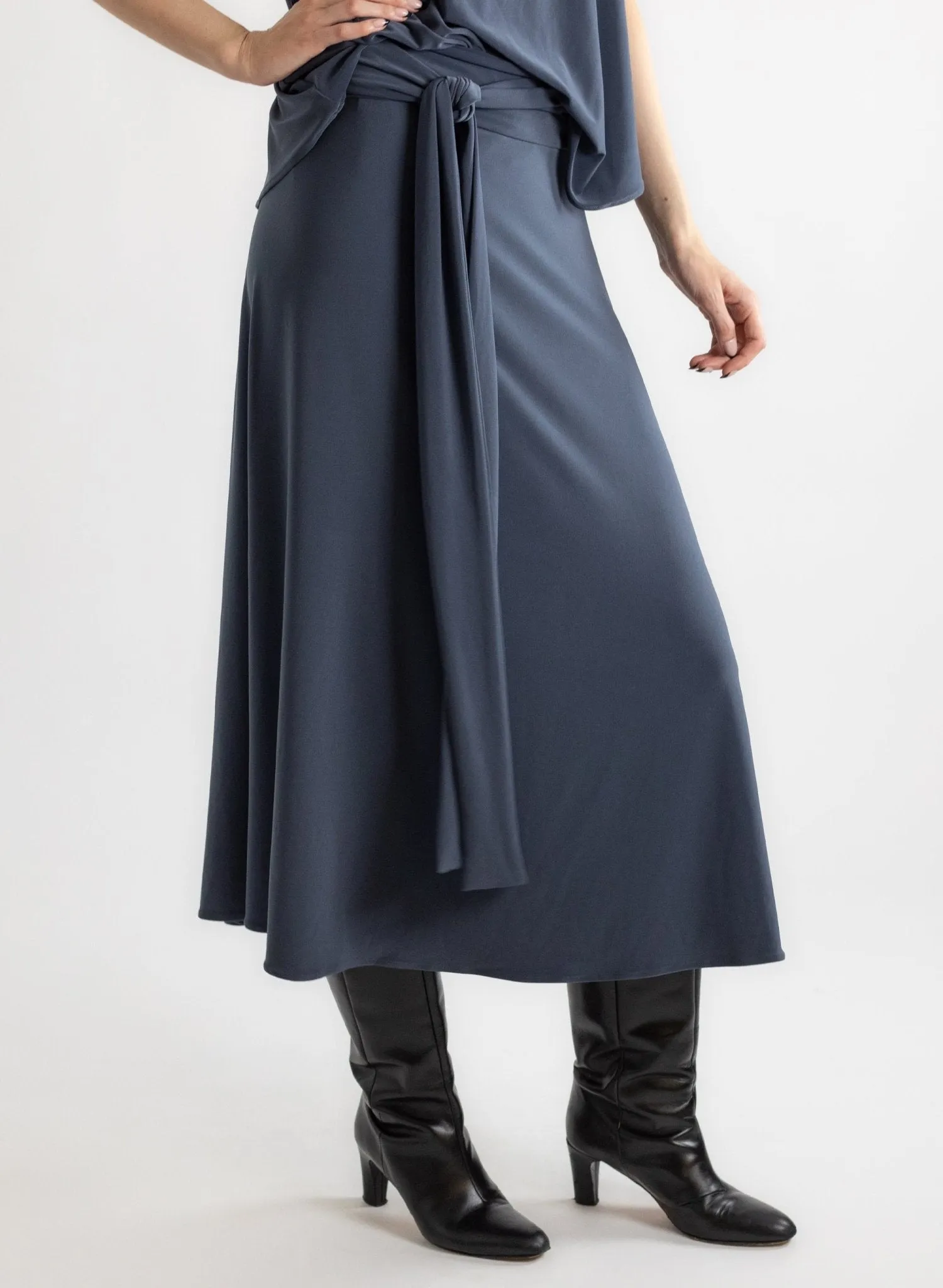 Wrap Skirt - Charcoal