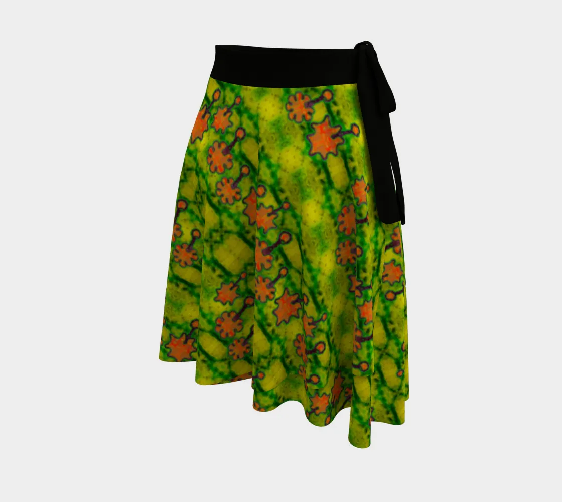 Wrap Skirt (Her/Muliebris)(Grail Night Flower Orange Logo) RJSTH@Fabric#3 RJSTHW2024 RJS