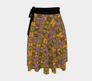 Wrap Skirt (Her/Muliebris)(Grail Night Flower Purple Logo) RJSTH@Fabric#6 RJSTHW2024 RJS