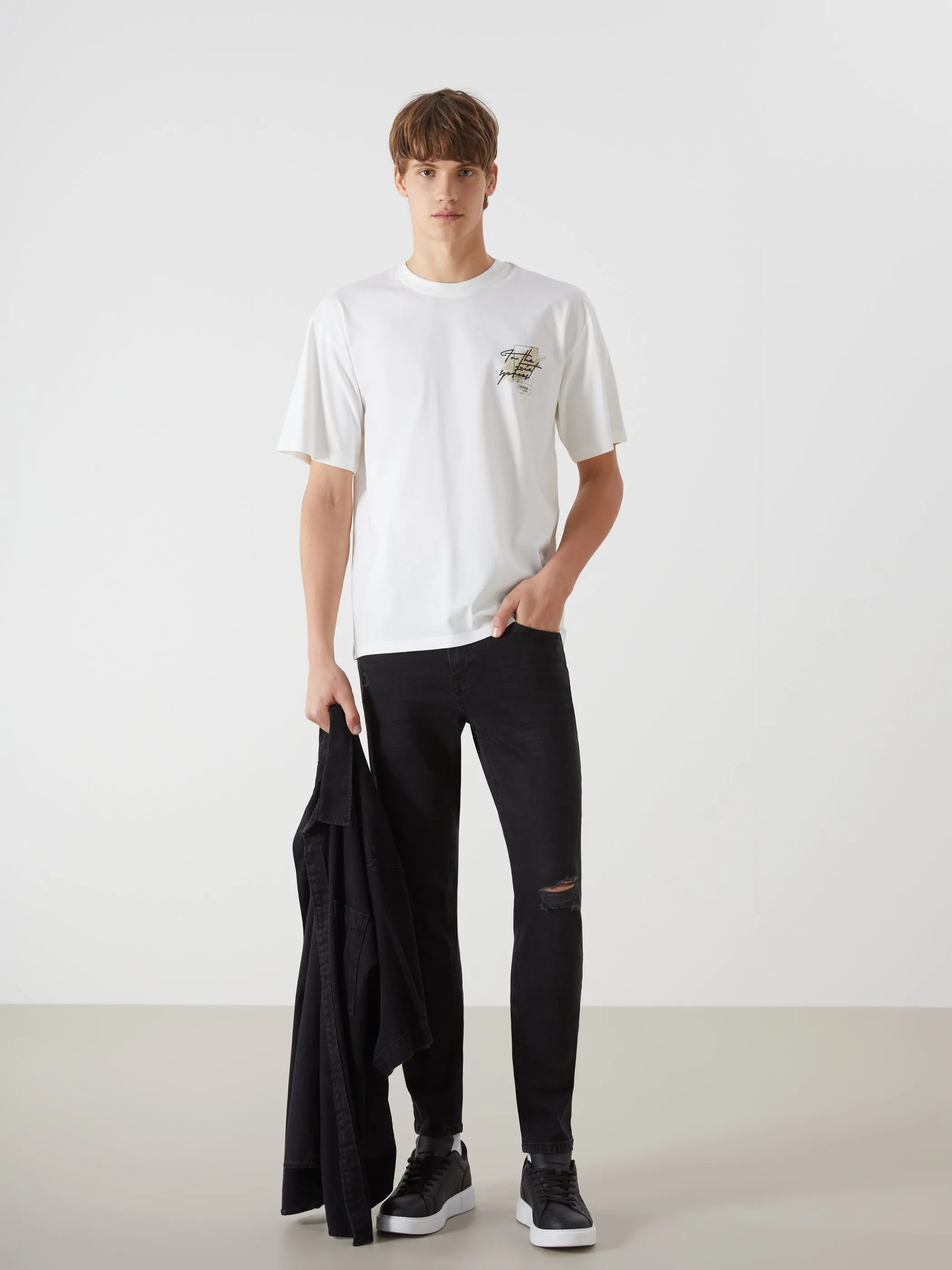 Xside- Crew Neck Printed Men T-Shirt