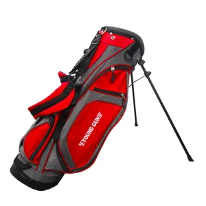 Young Gun Golf Stand Bag - Red/Grey