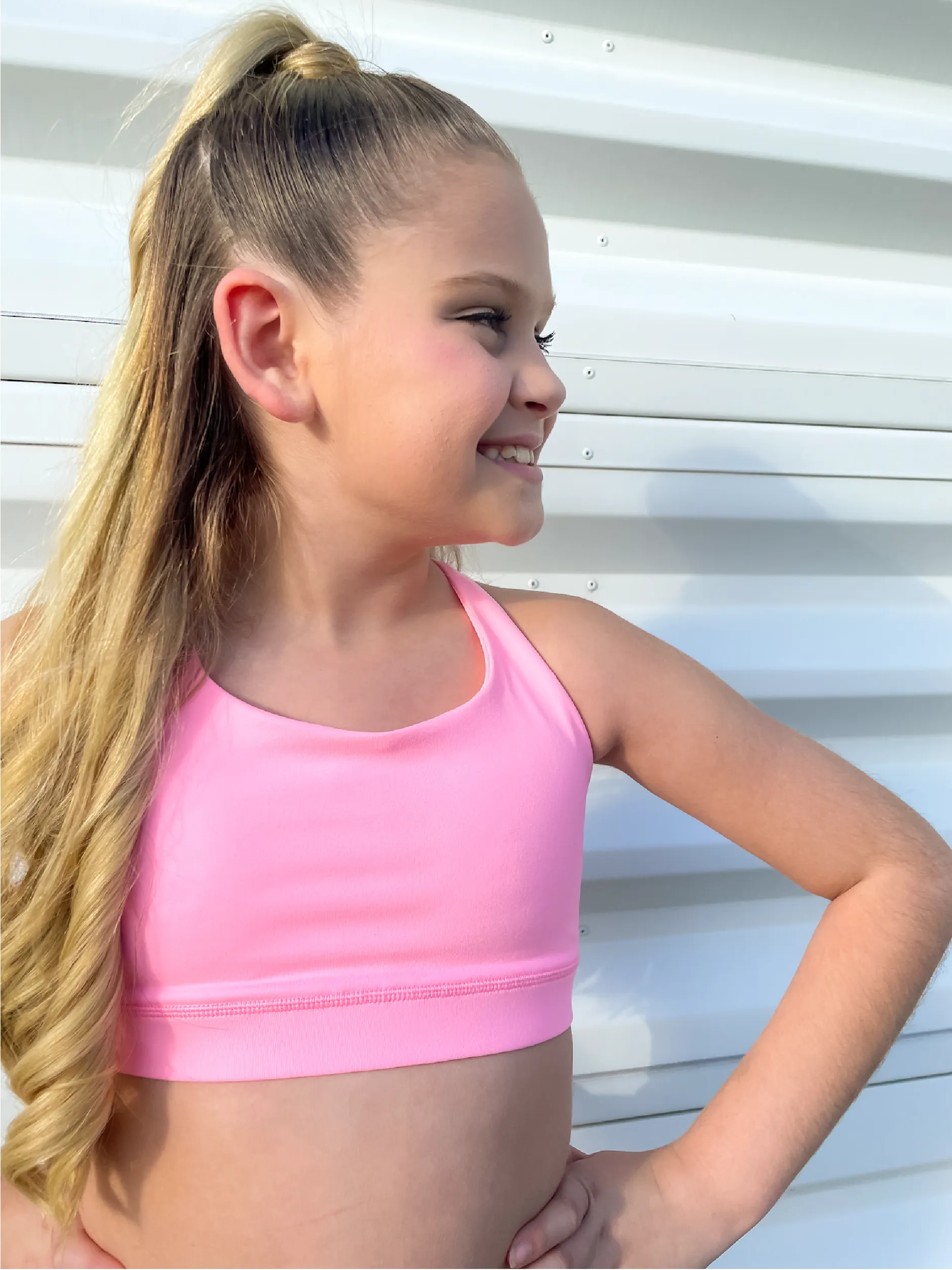 Youth Worldwide Sports Bra - Light Pink